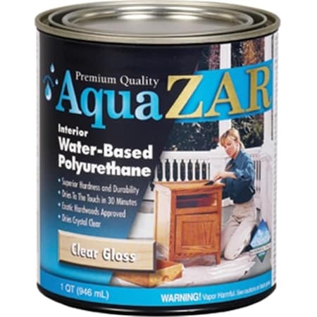 Ugl 324 1 Quart- Gloss Aqua Zar Water Based Polyurethane 79941324124